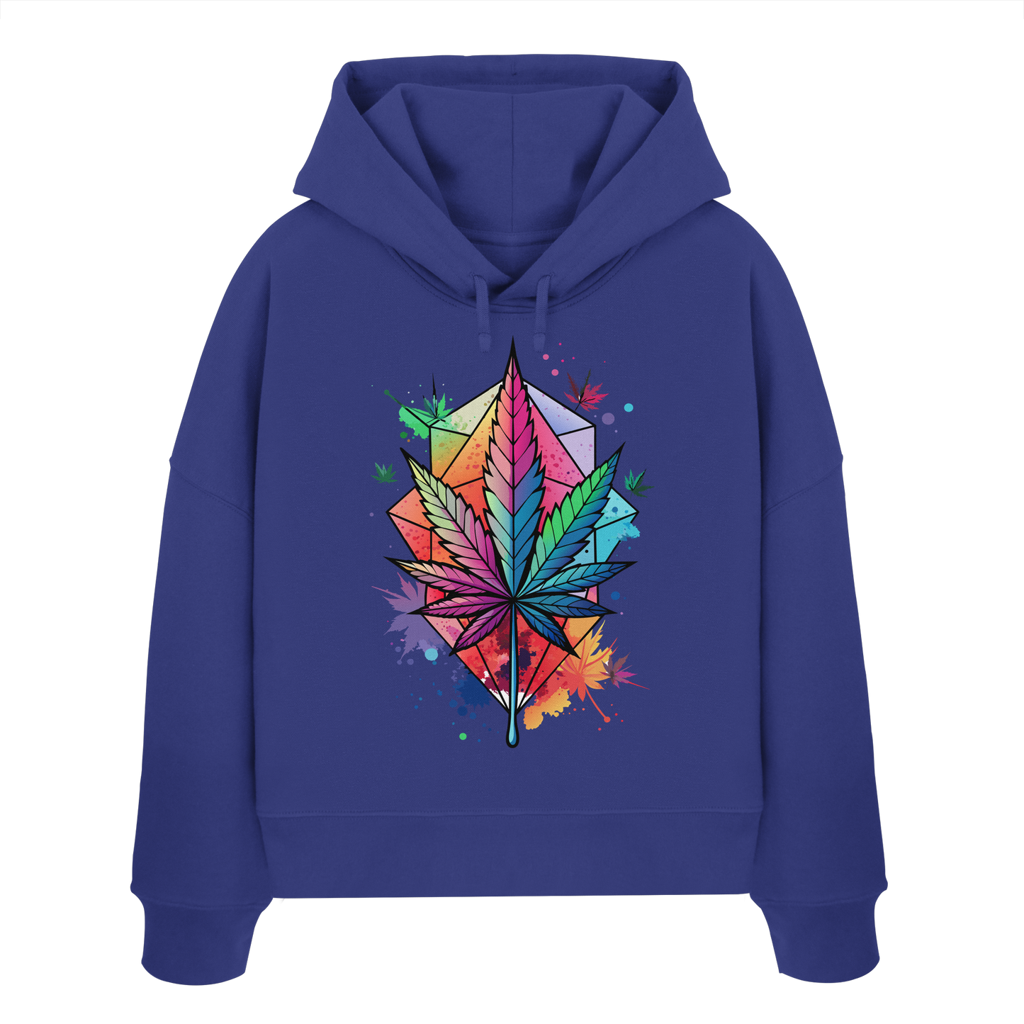 Color Leaf 2 - Ladies Boxcut Hoodie