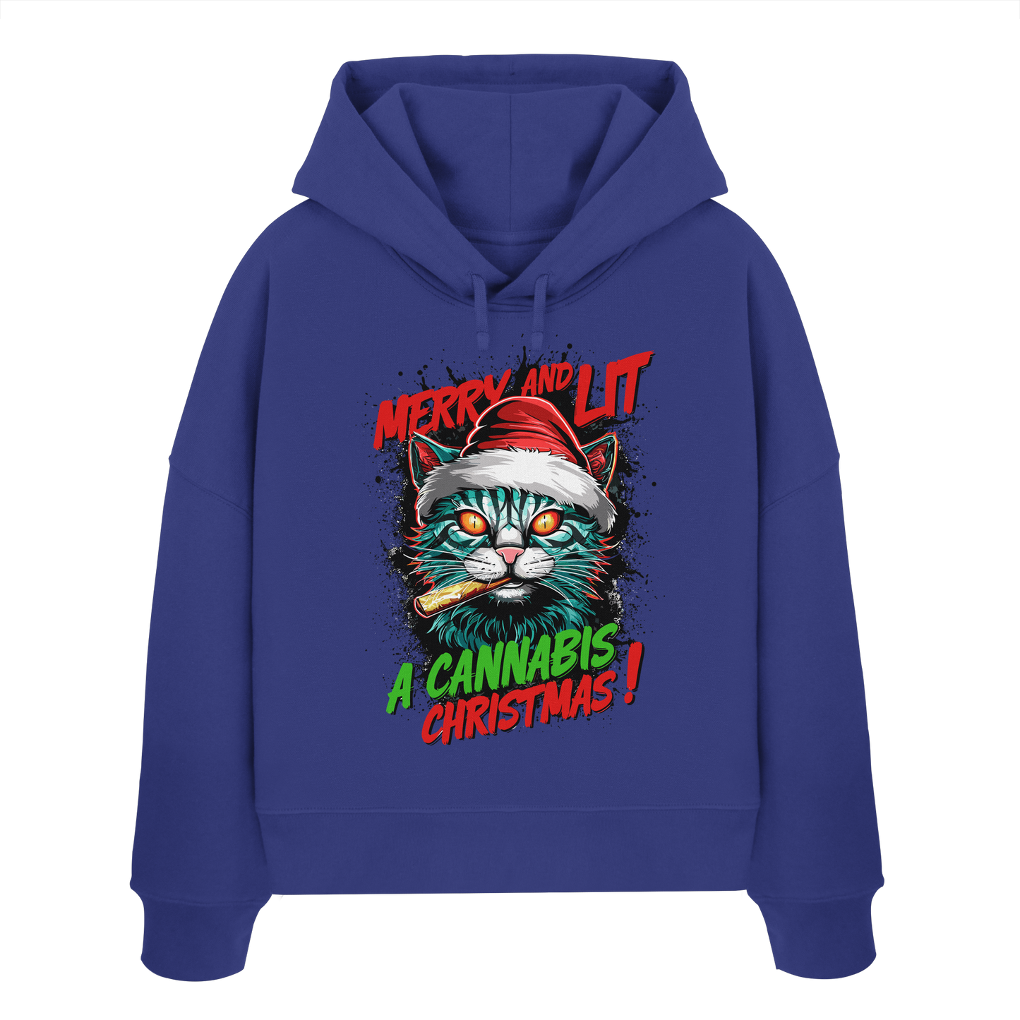 Cannabis Christmas - Ladies Boxcut Hoodie