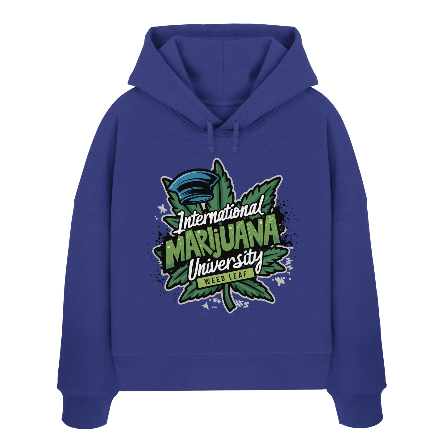 Marijuana University - Ladies Boxcut Hoodie