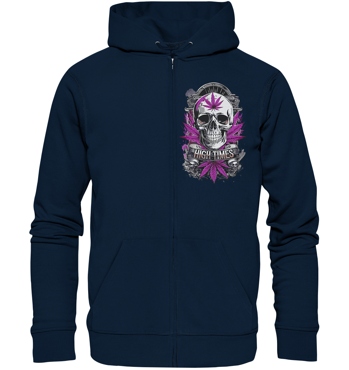 High Times Skull Purple - Zipper