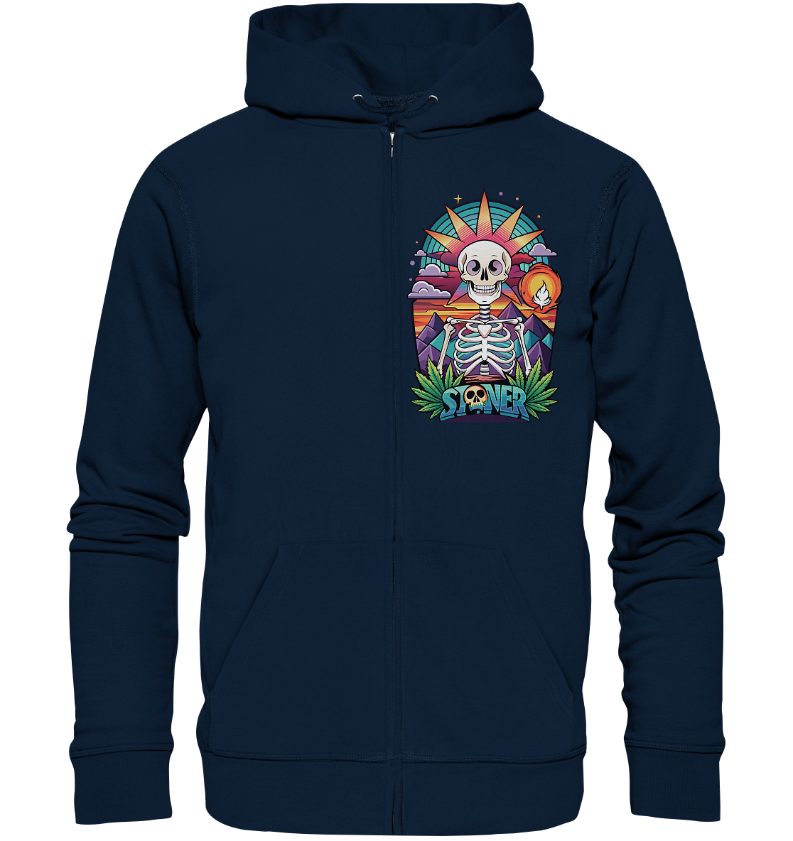 Color Stoner Skeleton - Zipper