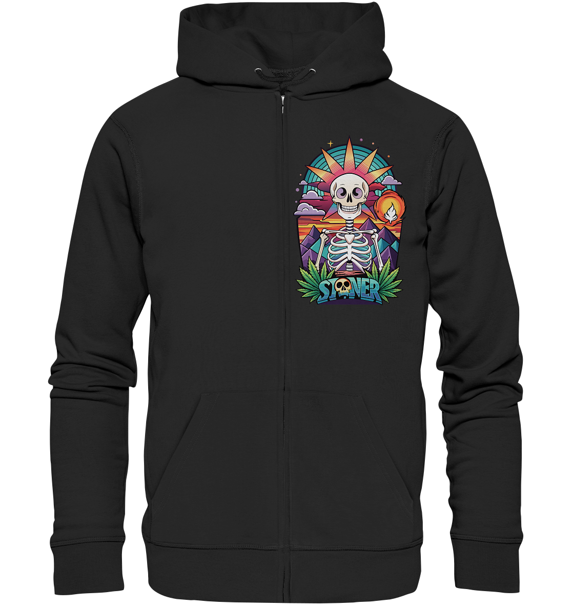 Color Stoner Skeleton - Zipper