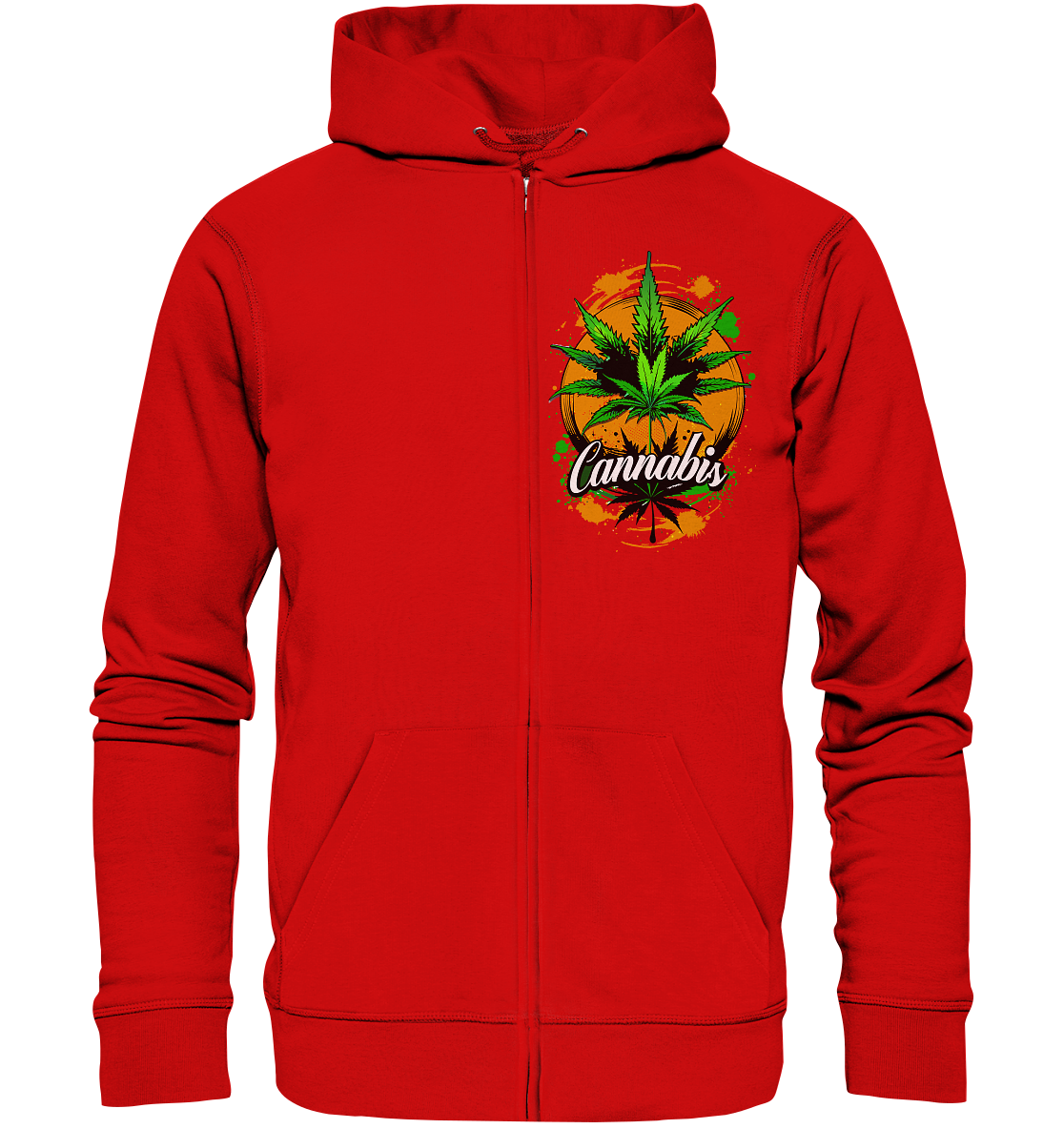 Orange Cannabis - Zipper