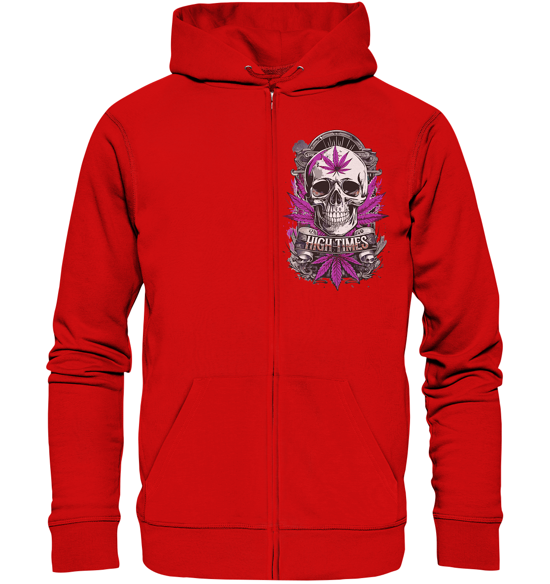 High Times Skull Purple - Zipper