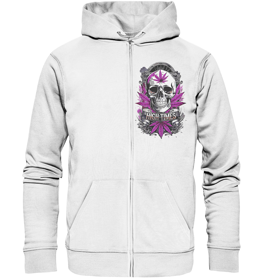 High Times Skull Purple - Zipper